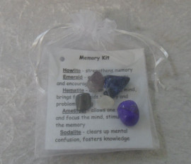 Crystal Healing Tumble Stone Kit - Memory