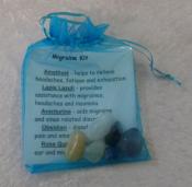 Crystal Healing Tumble Stone Kit - Migraine