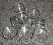100 Clear Plastic Tea Light Cups - Standard Size