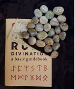 Green Aventurine Rune Set - Runes, Book, Chart & Pouch