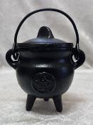 Pentagram Cast Iron Potbelly Cauldron