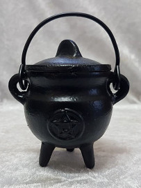 Pentagram Cast Iron Potbelly Cauldron