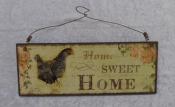 Home Sweet Home Rooster Wall Plaque