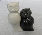 Black & White Owl Salt & Pepper Shakers