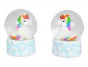Rainbow Unicorn Snow Globe with Magical Glitter