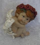 Gorgeous Poly Resin Angel / Cherub Statue