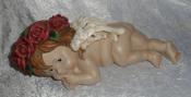 Beautiful Poly Resin Angel / Cherub Statue