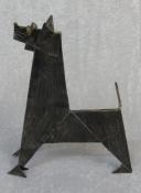 Quirky Origami Metal Dog