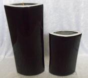 Unique & Quirky Black & Silver Vases