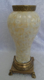 Stunning Marble & Brass Vase