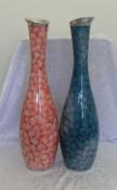 Unique & Quirky Pink & Blue Vases - Large