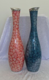 Unique & Quirky Pink & Blue Vases - Large