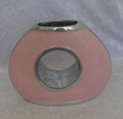 Unique & Quirky Pink & Silver Vase - Medium