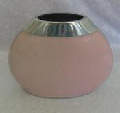 Unique & Quirky Pink & Silver Vase - Small