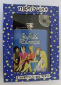 Thirsty Girls Stainless Steel 7oz Flask - B.A.R. - Bitch-a-rama - Art by Keithley Pierce