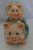 Cute Money Covered Piggy Bank