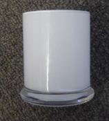 Jotogifts Product - Medium Base Opaque White Danube Glass Jar