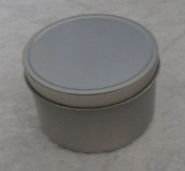 Jotogifts Product - 8oz Quality Seamless Silver Candle Tin with Lid