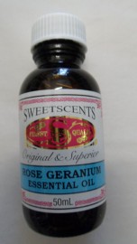 SweetScents Finest Quality Rose Geranium Essential Oil 50ml