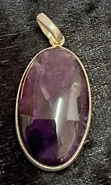 925 Sterling Silver Star Amethyst Pendant