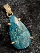 925 Sterling Silver Blue Apatite Pendant