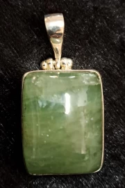 925 Sterling Silver Aquamarine Pendant