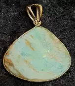 925 Sterling Silver Caribbean Calcite Pendant