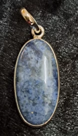 925 Sterling Silver Dumortierite Pendant