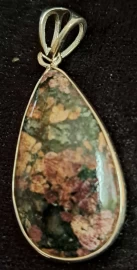925 Sterling Silver Eudialyte Pendant