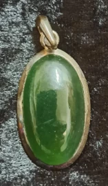 Sterling Silver Nephrite Jade Pendant