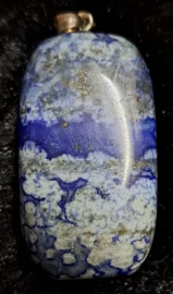 Lapis Lazuli Pendant with a Sterling Silver Bail