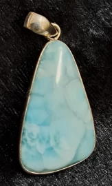 925 Sterling Silver Larimar Pendant