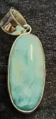 925 Sterling Silver Larimar Pendant