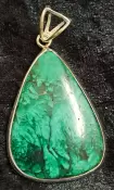 925 Sterling Silver Malachite Pendant