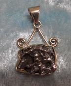 925 Sterling Silver Meteorite Pendant