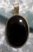 925 Sterling Silver Black Onyx Pendant