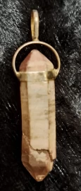 925 Sterling Silver Lithium Quartz Pendant
