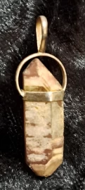 925 Sterling Silver Lithium Quartz Pendant