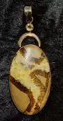 925 Sterling Silver Septarian Pendant