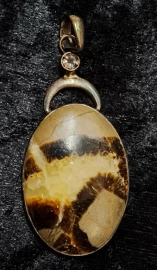 925 Sterling Silver Septarian Pendant