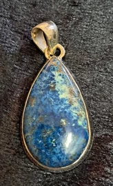 925 Sterling Silver Shattuckite Pendant