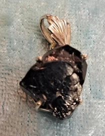 925 Sterling Silver Shungite Pendant