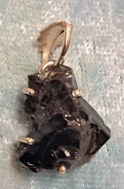 925 Sterling Silver Shungite Pendant