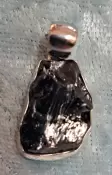 925 Sterling Silver Shungite Pendant