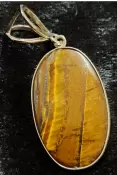 925 Sterling Silver Tiger's Eye Pendant