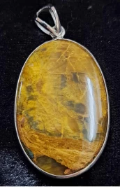 925 Sterling Silver Tiger's Eye Pendant