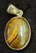 925 Sterling Silver Tiger's Eye Pendant