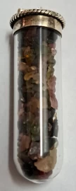 925 Sterling Silver Mixed Tourmaline Pendant