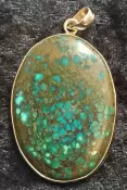 925 Sterling Silver Turquoise Pendant 