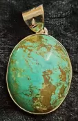 925 Sterling Silver Turquoise Pendant 